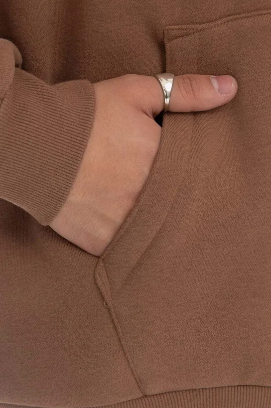 PLEASURES sweatshirt Karat Quarter Zip Fle  50% Cotton, 50% Polyester