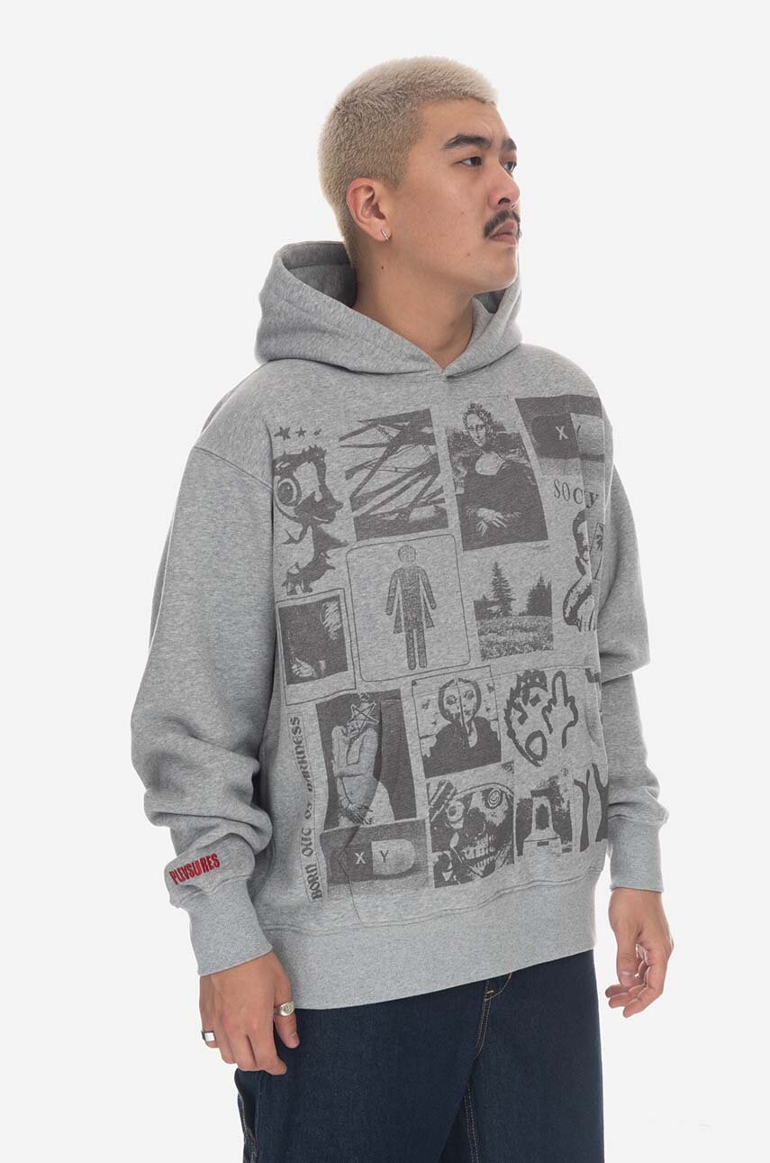 gray PLEASURES sweatshirt Choices Hoodie Men’s