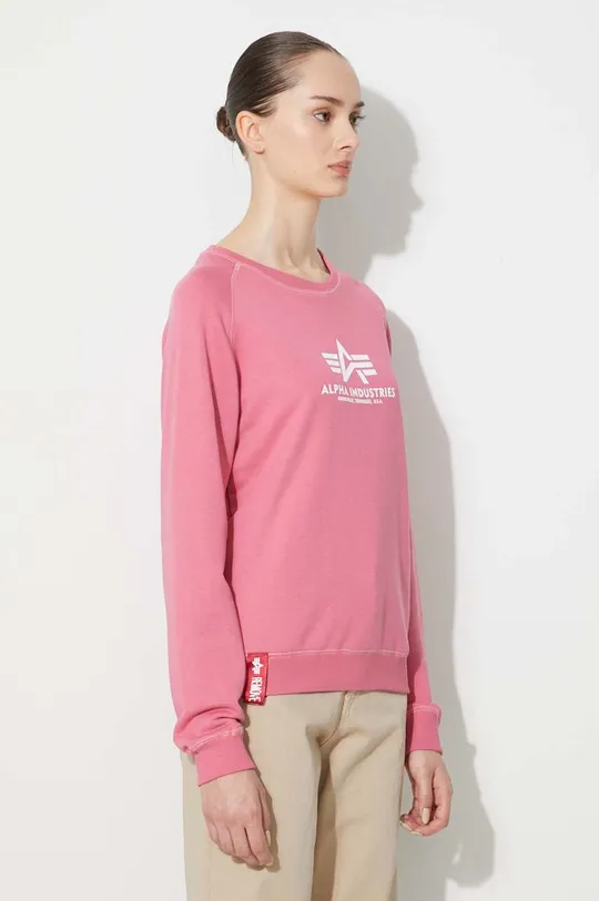 różowy Alpha Industries bluza New Basic Sweater Wmn