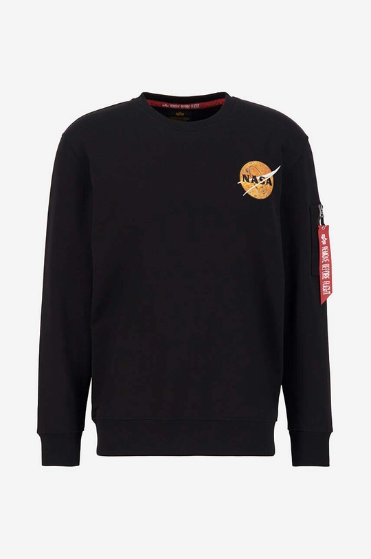 μαύρο Μπλούζα Alpha Industries NASA Davinci Sweater