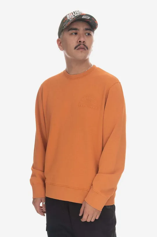 oranžna Bombažen pulover Wood Wood Moški