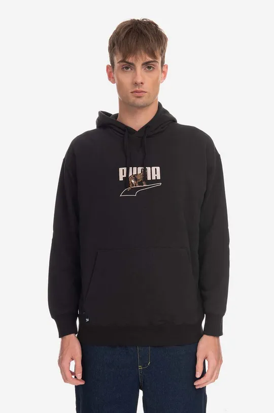 black Puma cotton sweatshirt Men’s