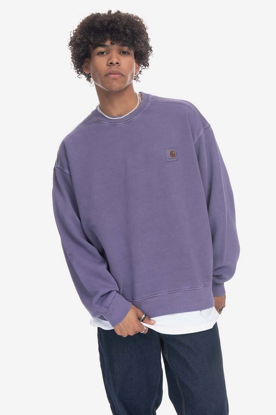 violet Carhartt WIP hanorac de bumbac Nelson Sweat De bărbați