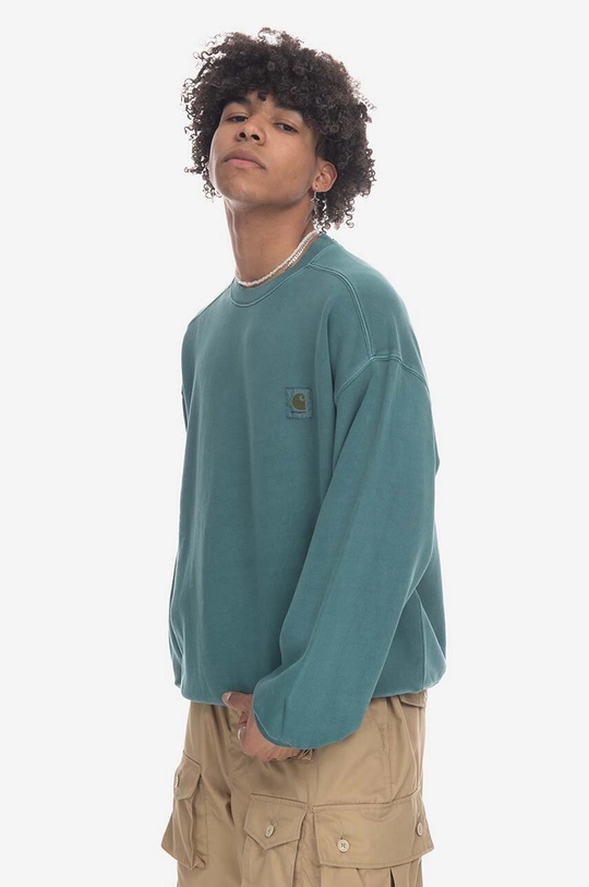 green Carhartt WIP cotton sweatshirt Nelson Sweat Men’s