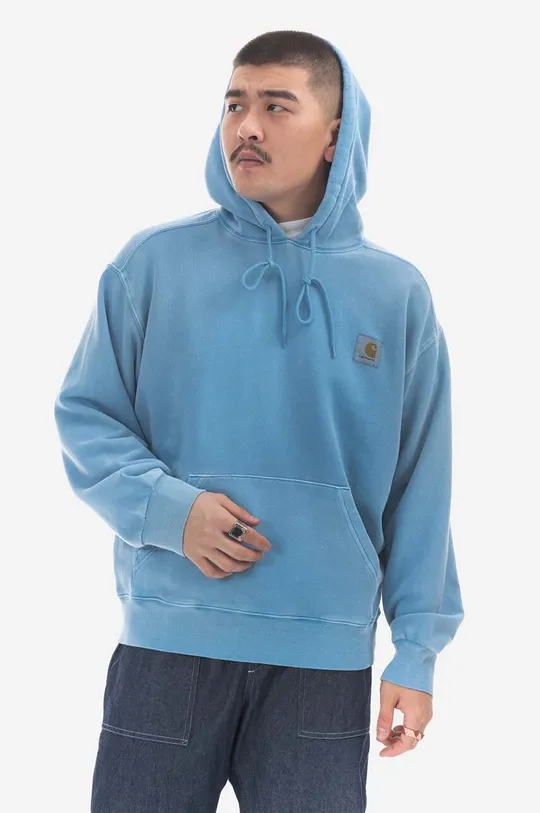 blue Carhartt WIP cotton sweatshirt Hooded Nelson Sweat I029963 Men’s