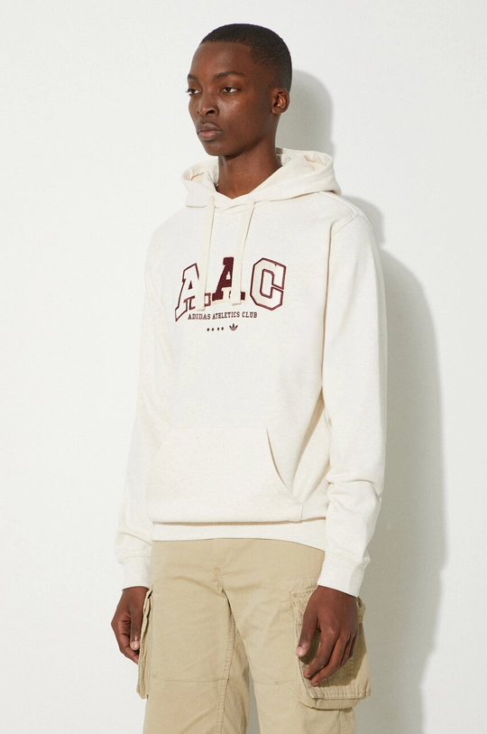 adidas Originals cotton sweatshirt adidas Originals Metro AAC Hood IC8382 beige IC8382