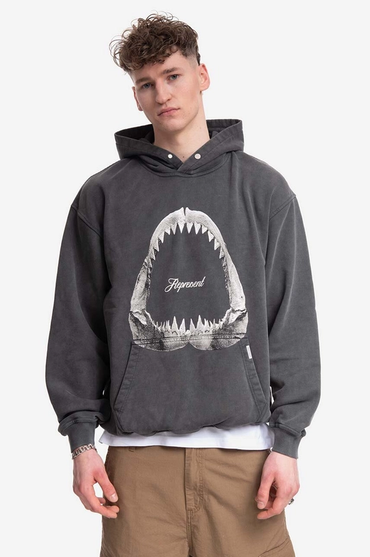 Βαμβακερή μπλούζα Represent Shark Jaws