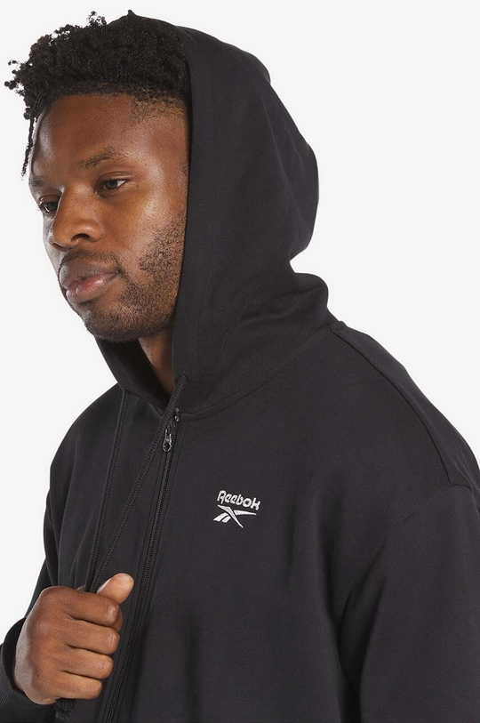 black Reebok Classic cotton sweatshirt Small Vector Men’s