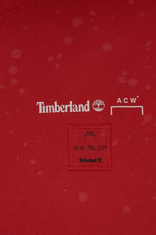 Βαμβακερή μπλούζα A-COLD-WALL* x Timberland κόκκινο