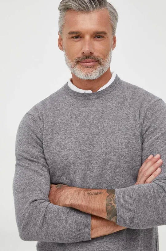sivá Vlnený sveter United Colors of Benetton