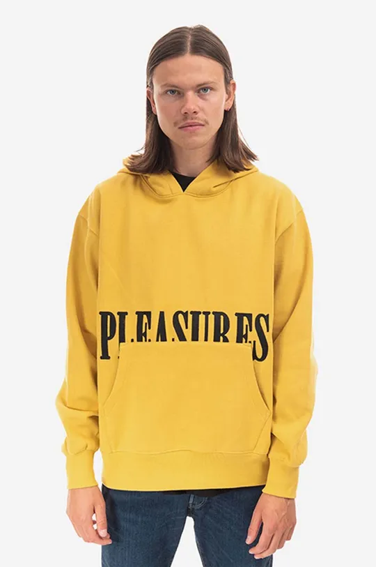 yellow PLEASURES sweatshirt Unisex