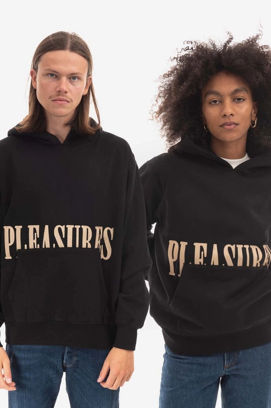 black PLEASURES sweatshirt Unisex