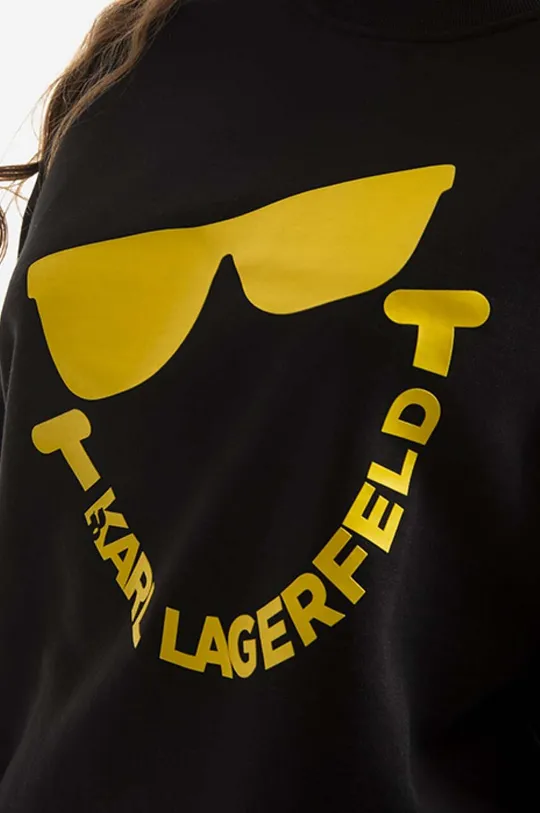 čierna Mikina Karl Lagerfeld Unisex Smiley Sweatshirt