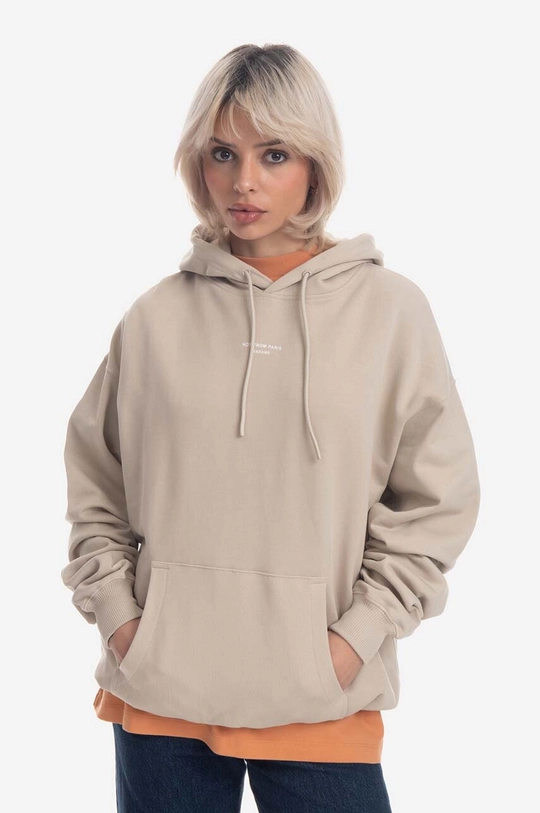 Памучен суичър Drôle de Monsieur Le Hoodie HO109 MASTIC