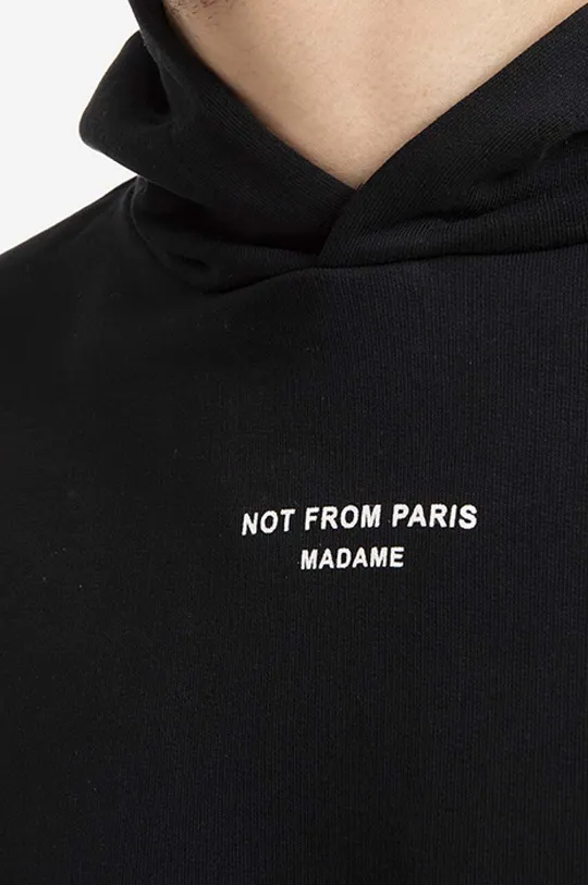 black Drôle de Monsieur cotton sweatshirt Classic Not From Paris Madame