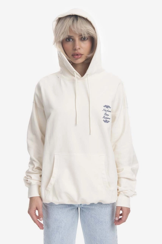 Памучен суичър Drôle de Monsieur Le Hoodie HO123 CREAM