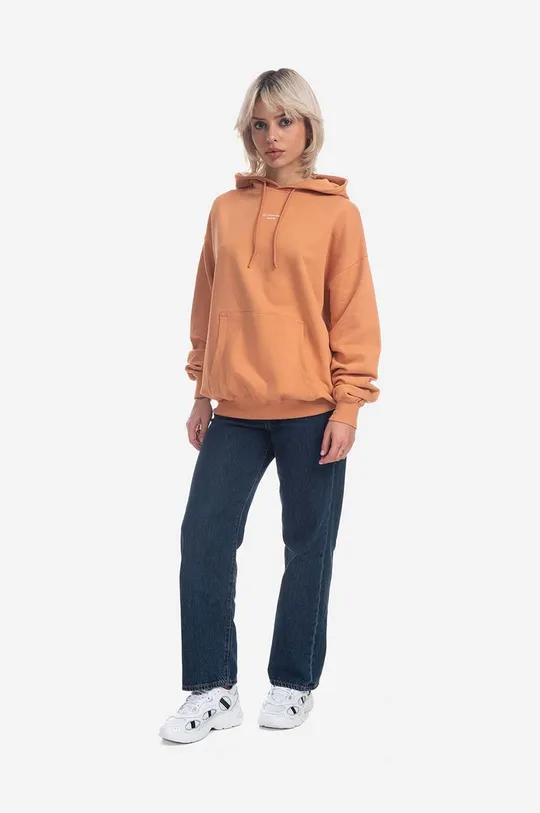 Bavlněná mikina Drôle de Monsieur Le Hoodie HO109 PEACH