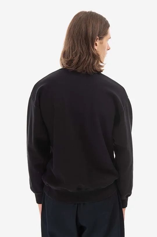 black Aries cotton sweatshirt