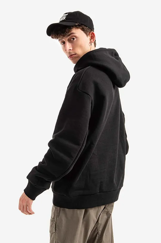 black 032C cotton sweatshirt Barcode Hoodie