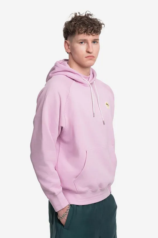 pink Puma cotton sweatshirt x Palomo