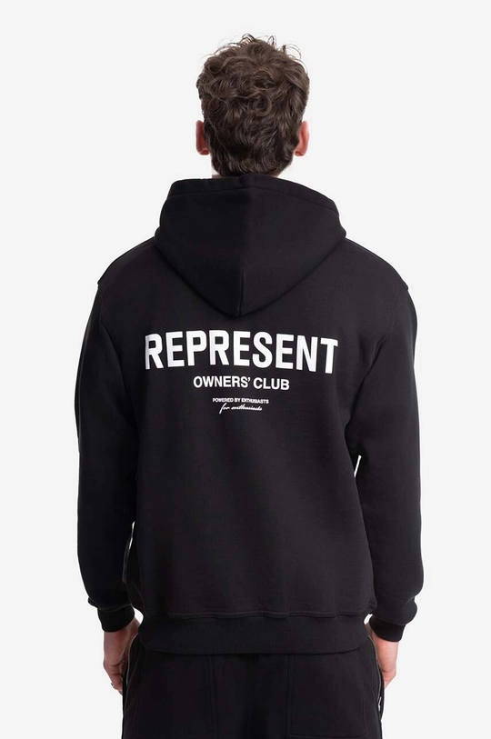 μαύρο Βαμβακερή μπλούζα Clarks Represent Owners Club Hoodie M04153-01