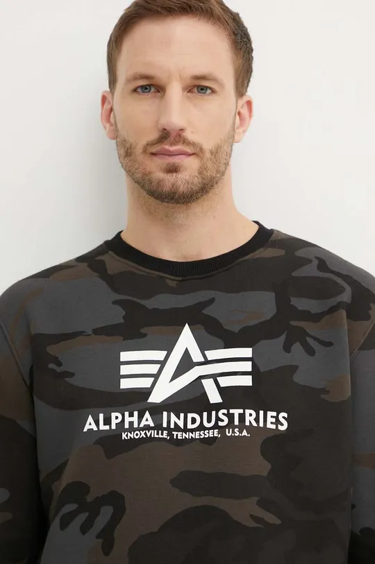 czarny Alpha Industries bluza 178302C