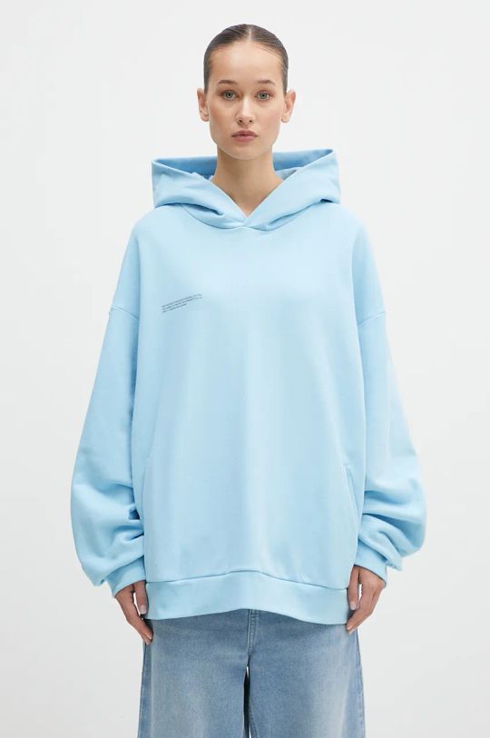 Pangaia cotton sweatshirt blue 10000180