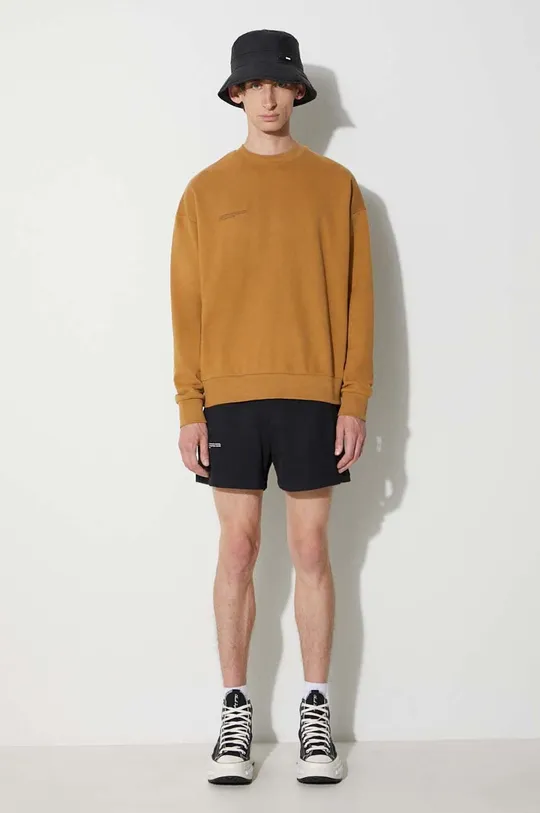 Pangaia cotton sweatshirt brown