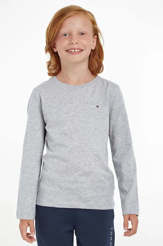 sivá Tommy Hilfiger - Detské tričko s dlhým rukávom 74-176 cm Chlapčenský