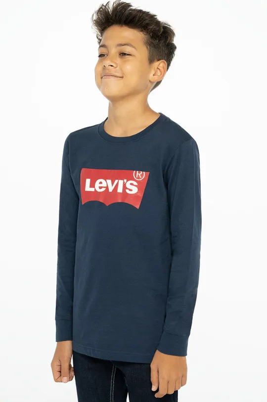 mornarsko plava Dječja majica dugih rukava Levi's Za dječake