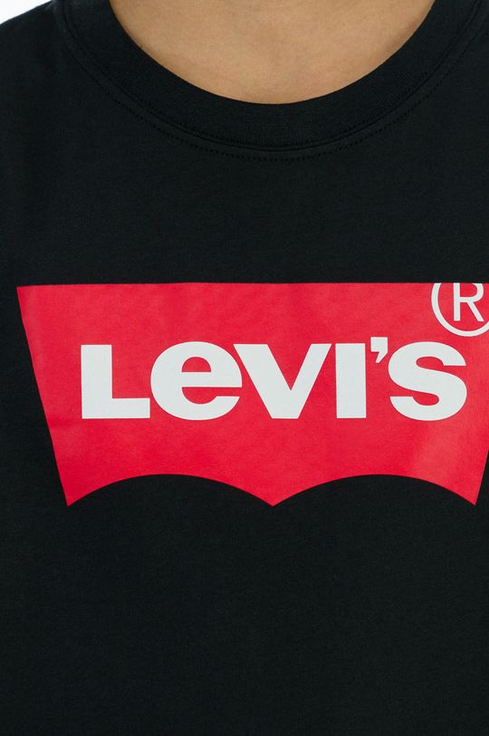 crna Dječja majica dugih rukava Levi's