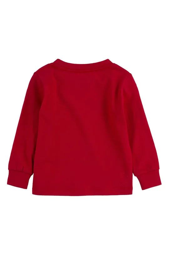 Detské tričko s dlhým rukávom Levi's červená