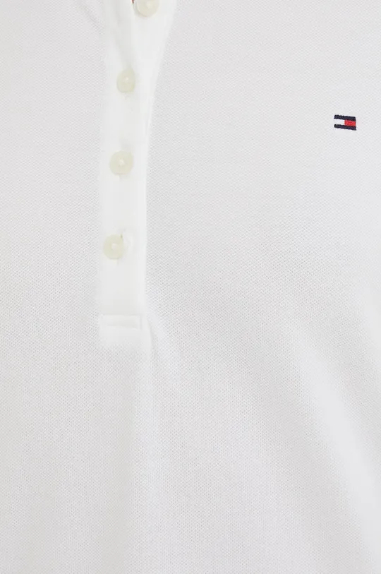 biela Tommy Hilfiger - Tričko s dlhým rukávom