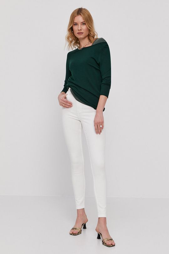 Vero Moda - Sweter stalowy zielony