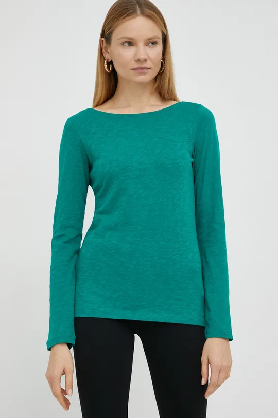 πράσινο Βαμβακερή μπλούζα με μακριά μανίκια Marc O'Polo Γυναικεία