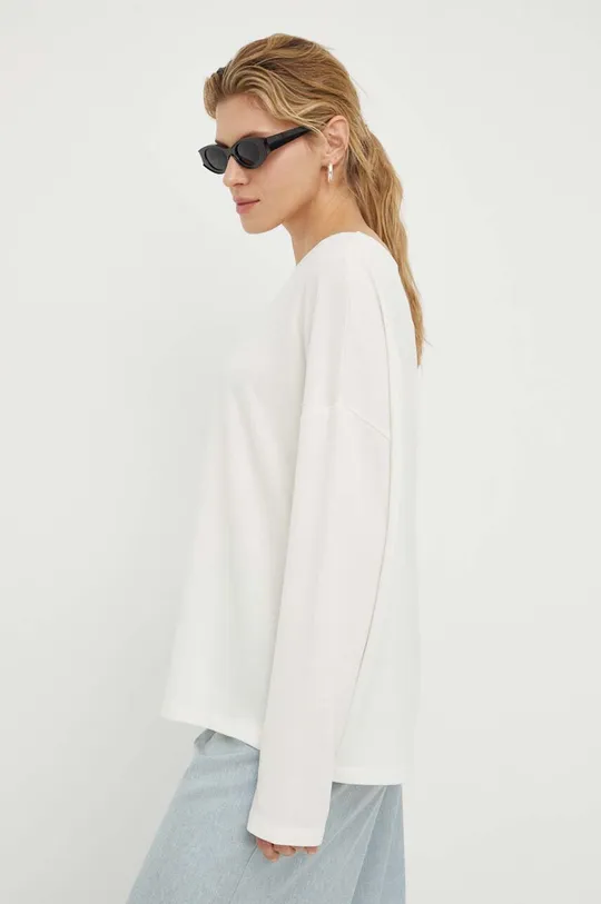 biały AllSaints longsleeve RITA TEE