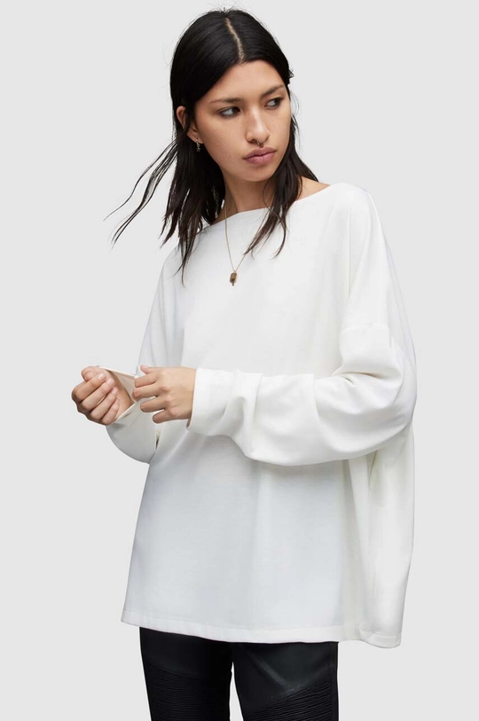 beżowy AllSaints longsleeve RITA TEE Damski