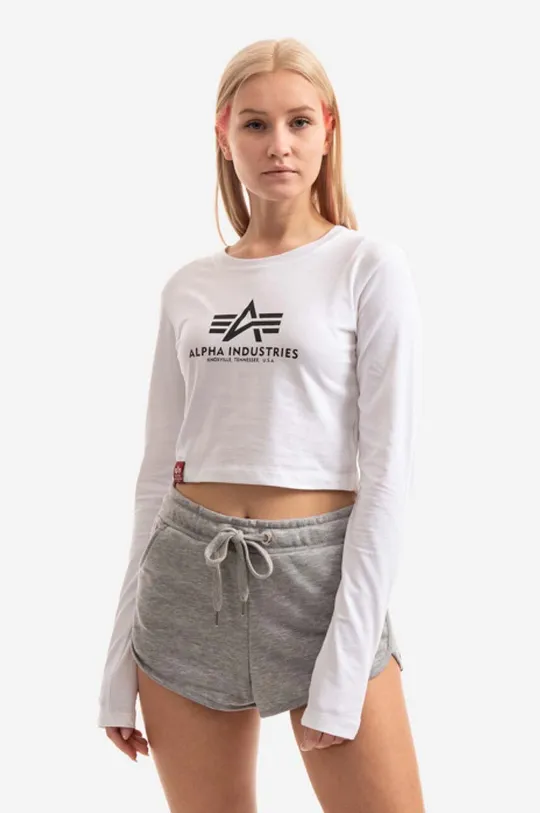 white Alpha Industries longsleeve shirt Basic Women’s