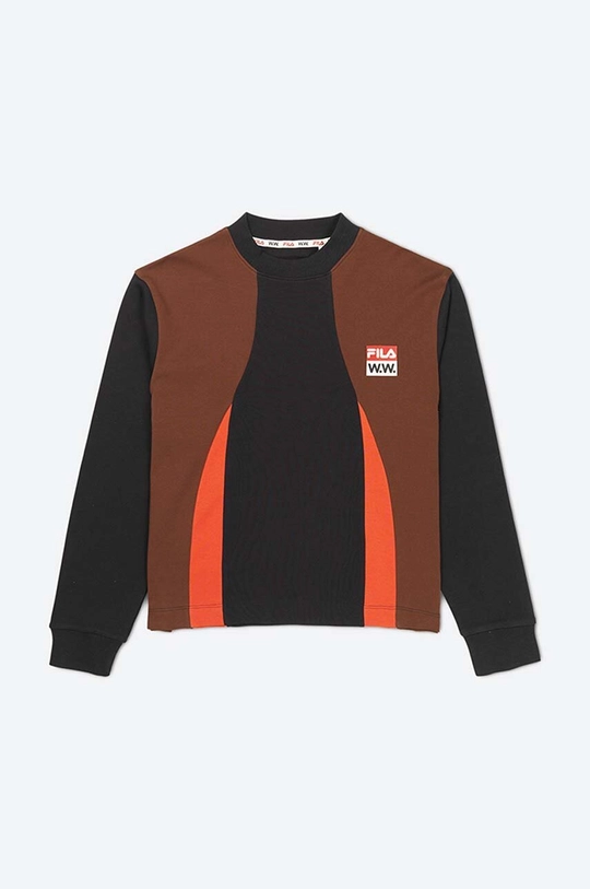 Wood Wood longsleeve bawełniany x Fila 100 % Bawełna