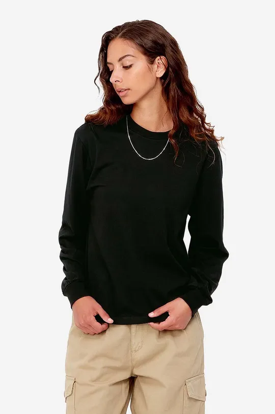 black Carhartt WIP cotton T-shirt I030653 W Longsle Women’s