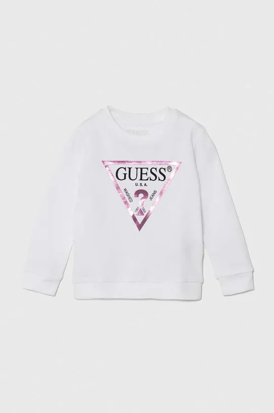 білий Дитяча бавовняна кофта Guess Для дівчаток
