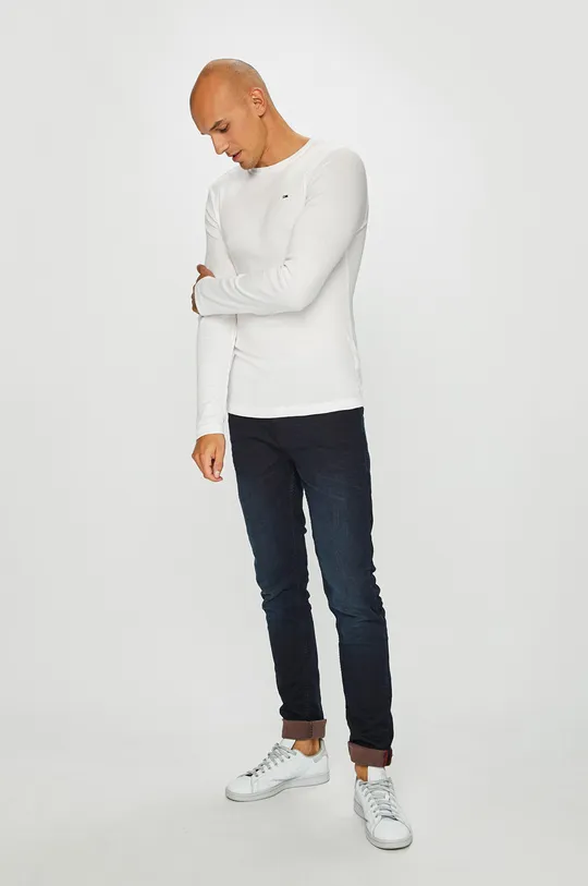 Tommy Jeans - Majica dugih rukava bijela