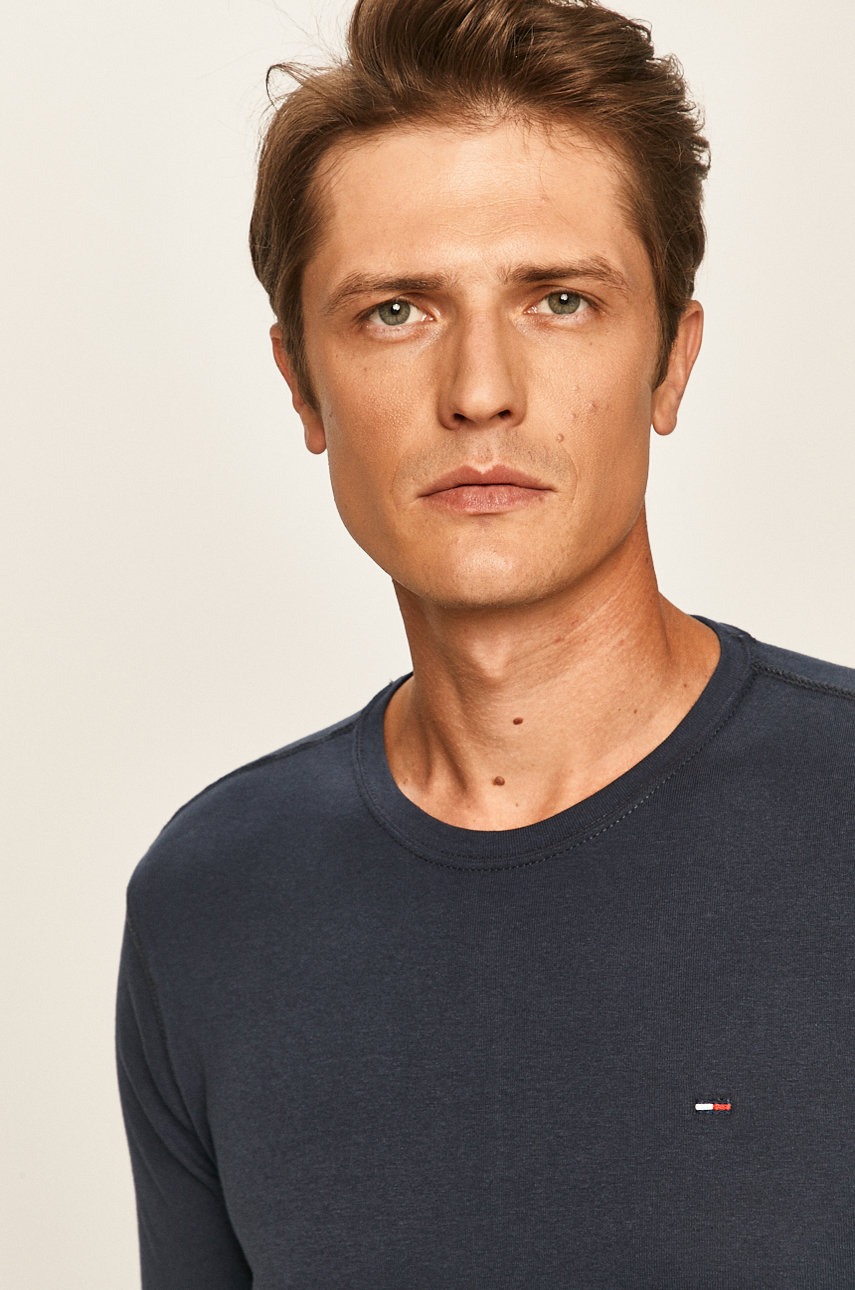námořnická modř Tommy Jeans - Tričko s dlouhým rukávem