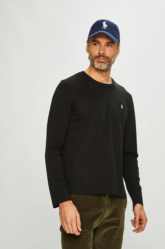 czarny Polo Ralph Lauren - Longsleeve 714706746001 Męski