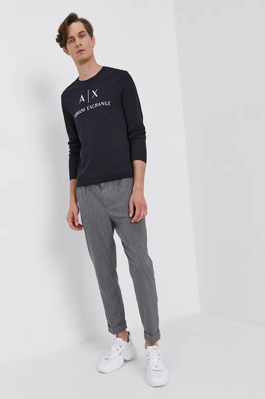 Longsleeve Armani Exchange σκούρο μπλε