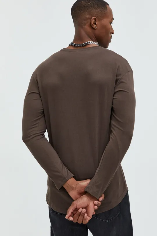 Βαμβακερή μπλούζα με μακριά μανίκια Jack & Jones  50% Βαμβάκι, 50% Οργανικό βαμβάκι