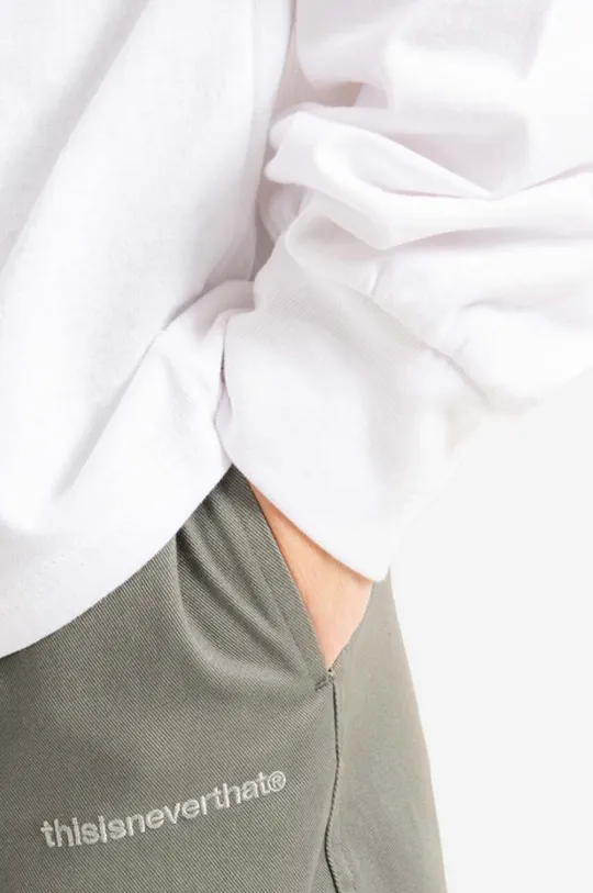 бял Памучна блуза с дълги ръкави thisisneverthat Small T-Logo L/S Tee