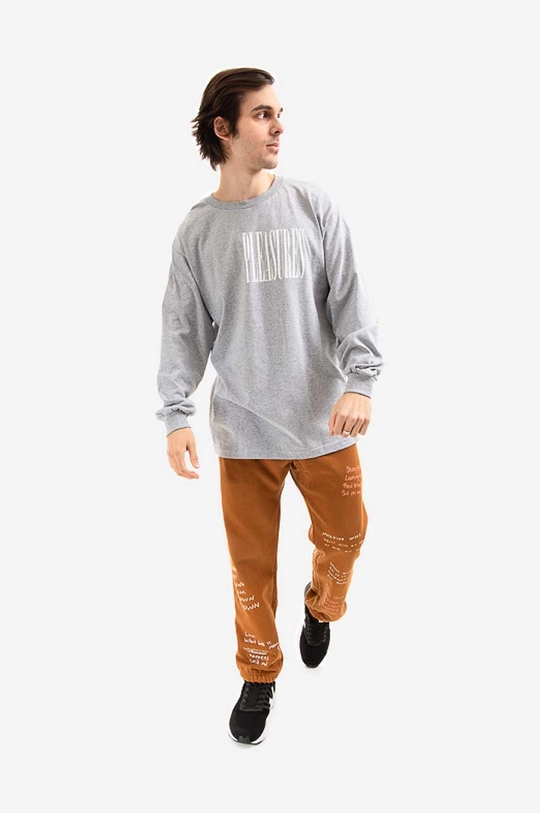 PLEASURES longsleeve Stretch Long szary