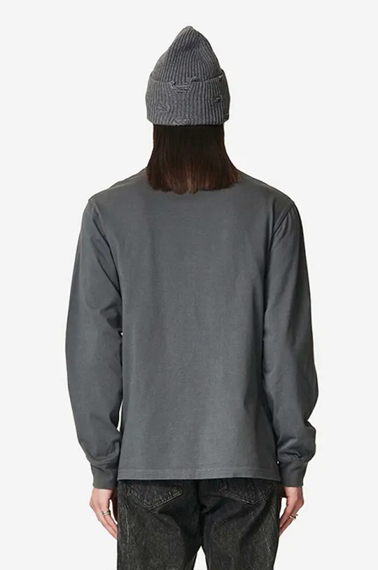 Βαμβακερή μπλούζα με μακριά μανίκια Han Kjøbenhavn Casual Tee Long Sleeve γκρί
