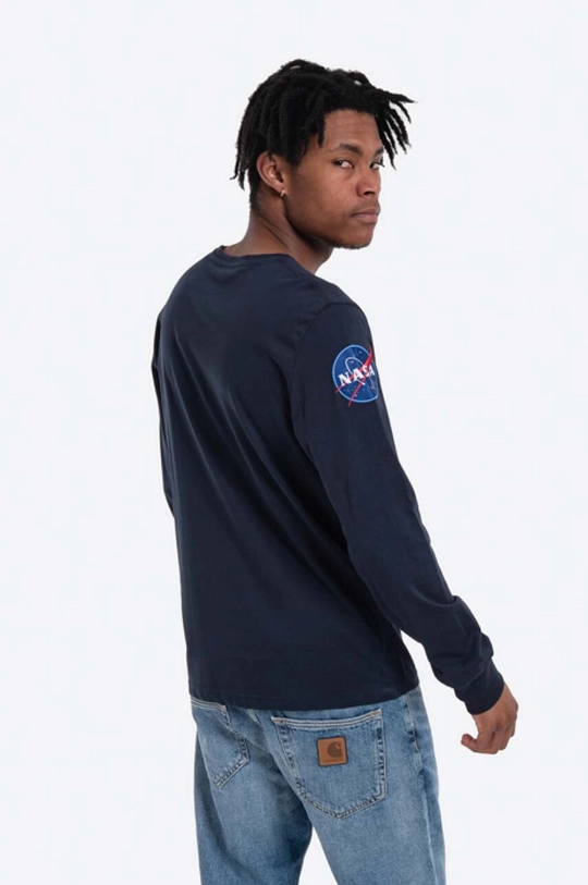 Хлопковый лонгслив Alpha Industries NASA  100% Хлопок